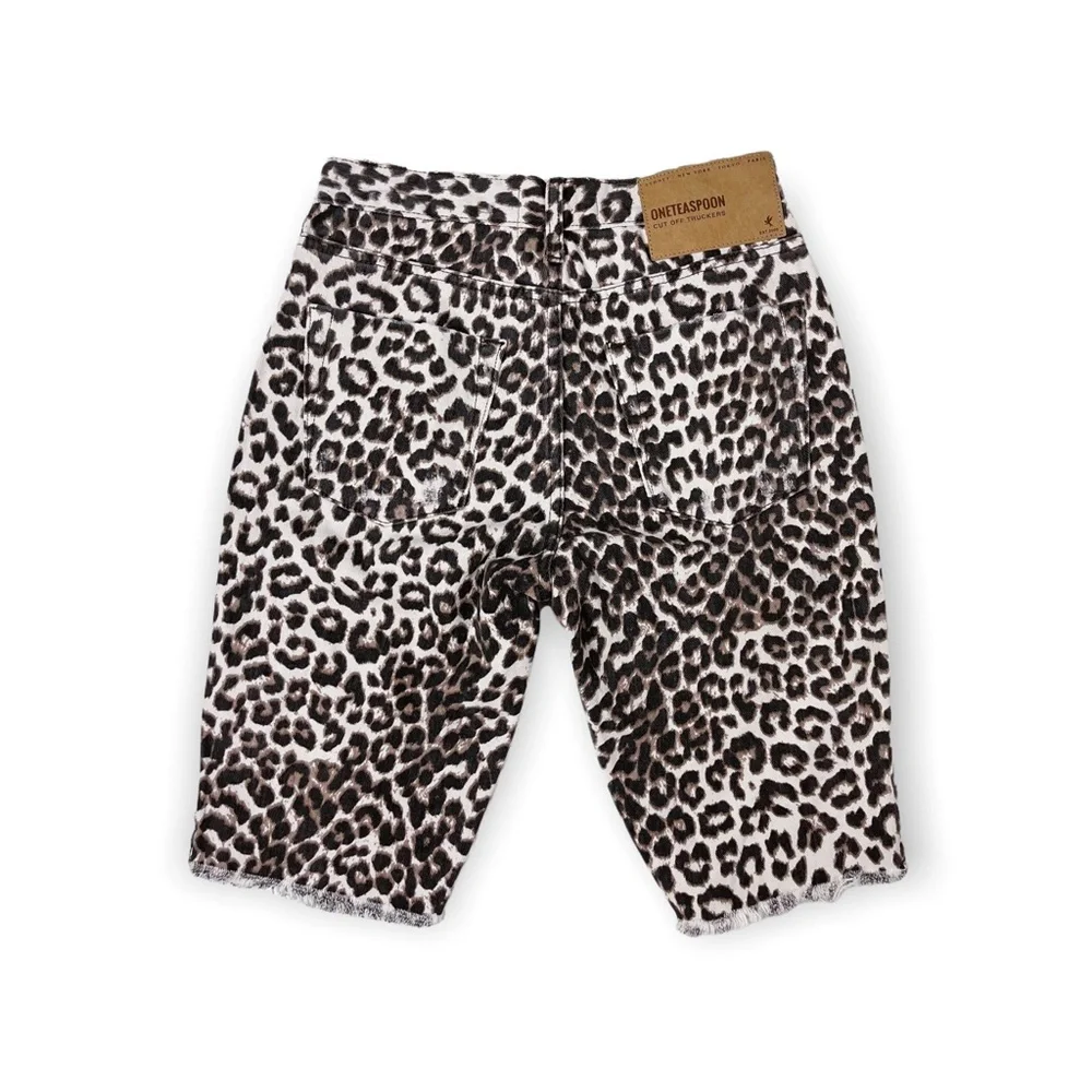 ONETEASPOON | Cut Off Truckers Mid-Waist Long Length Shorts